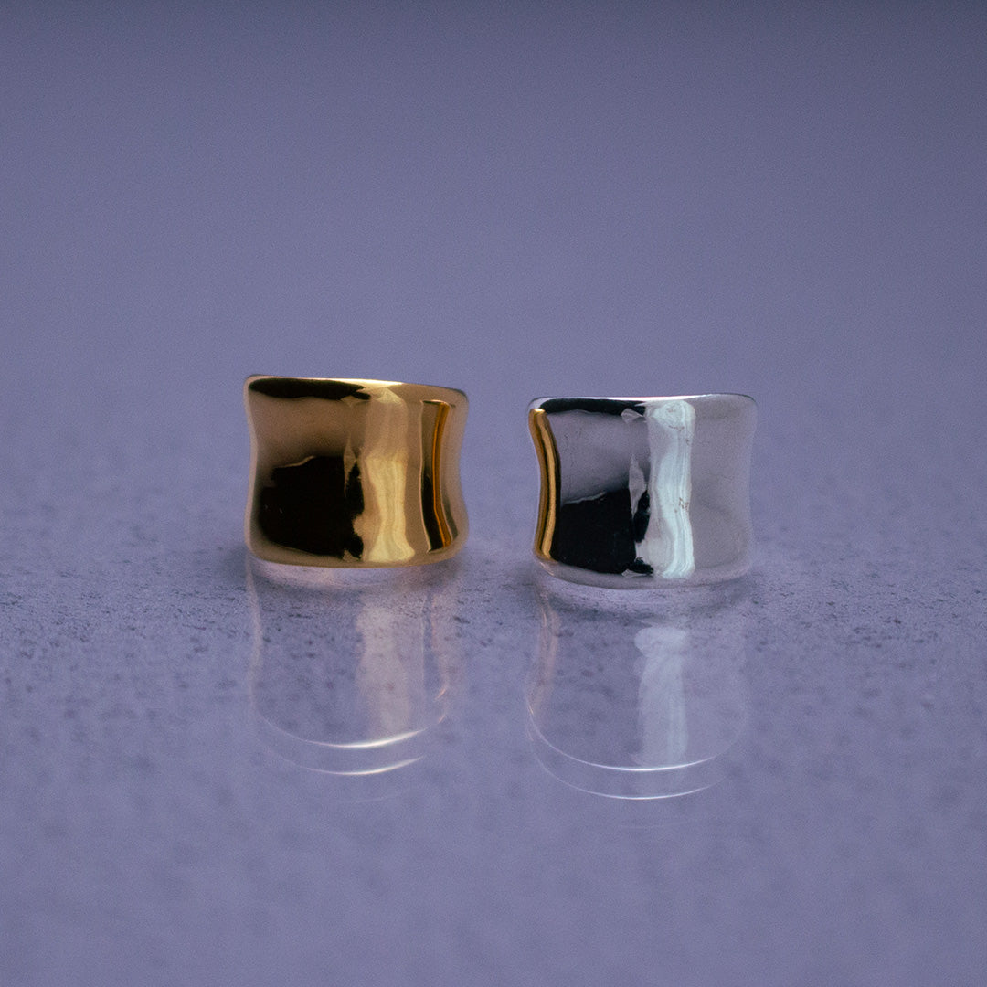 Wide Earcuff K18GP ワイド イヤーカフ ゴールド