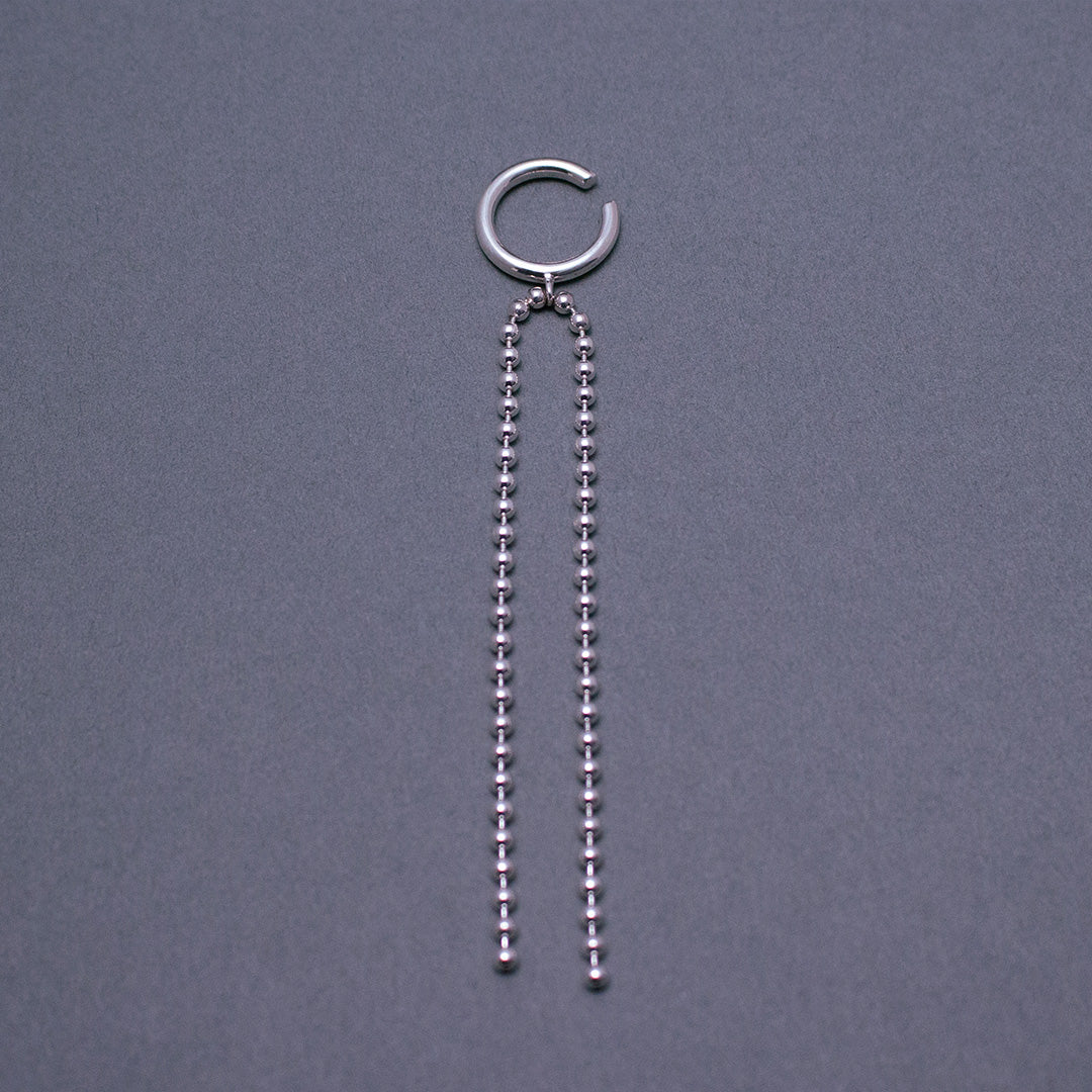 Ball Chain Earcuff SV925 ボールチェーン イヤーカフ シルバー – Toi