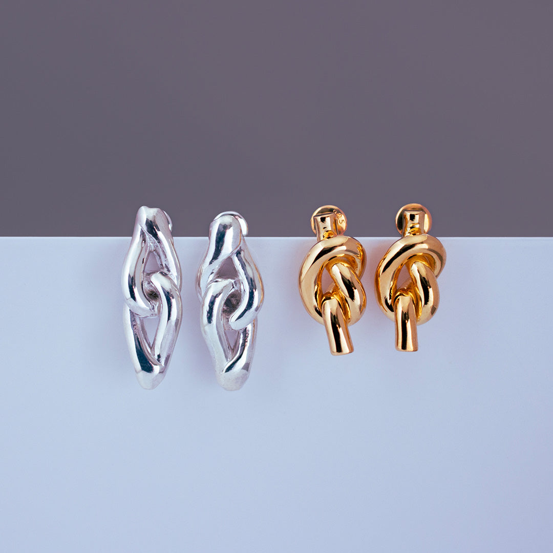 Chain Pierced Earrings SV925 チェーンピアス シルバー