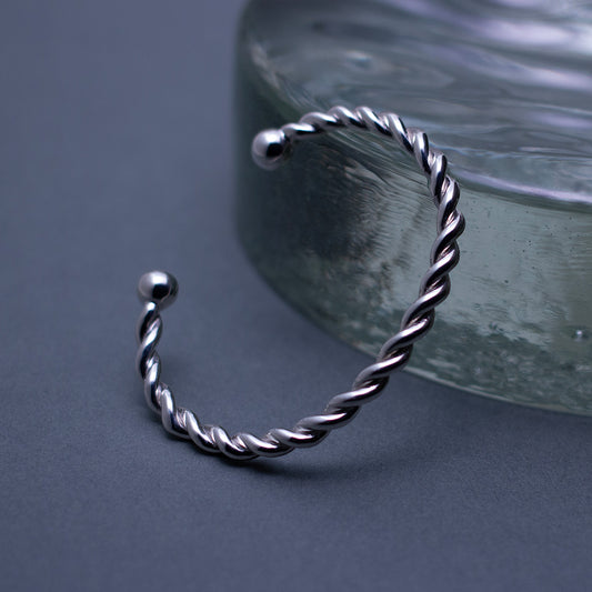 Dot & Twist Bangle SV925 ドット＆ツイスト バングル シルバー