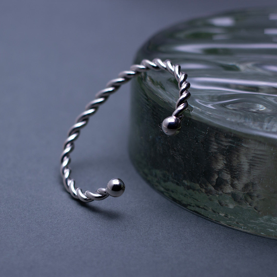 Dot & Twist Bangle SV925 ドット＆ツイスト バングル シルバー
