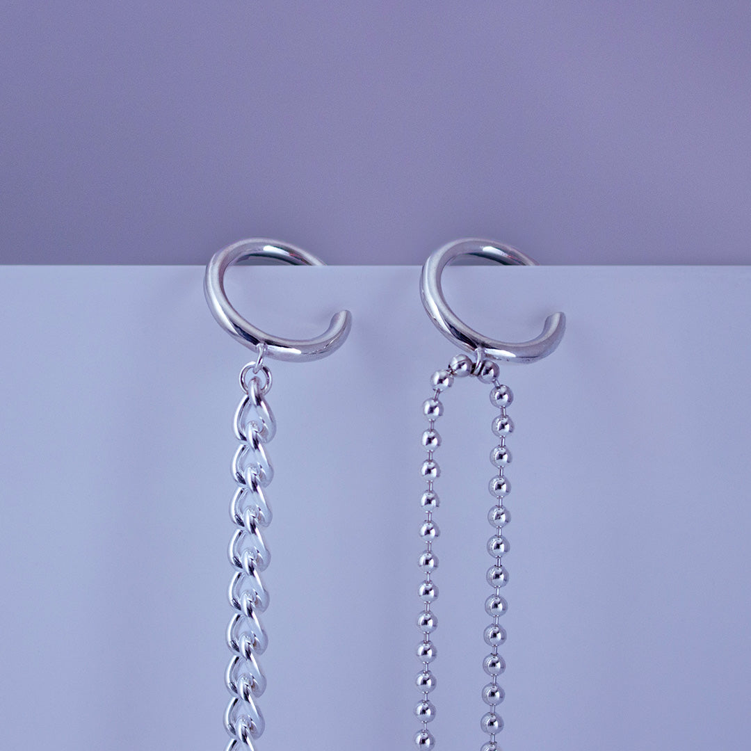 Softcurb Chain Earcuff SV925 ソフトカーブチェーン イヤーカフ シルバー