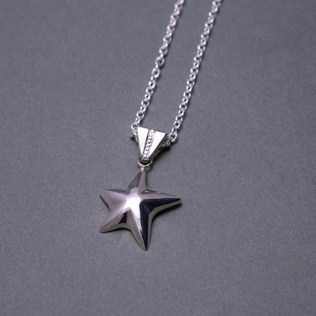 Star Pendant Necklace SV925 星ペンダント ネックレス シルバー