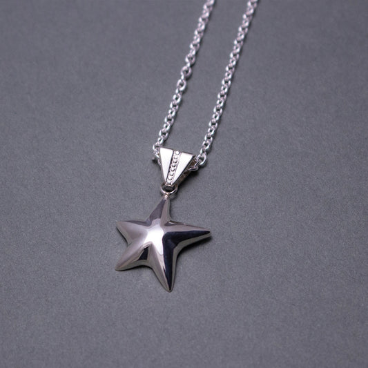 Star Pendant Necklace SV925 星ペンダント ネックレス シルバー