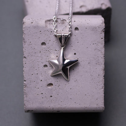 Star Pendant Necklace SV925 星ペンダント ネックレス シルバー