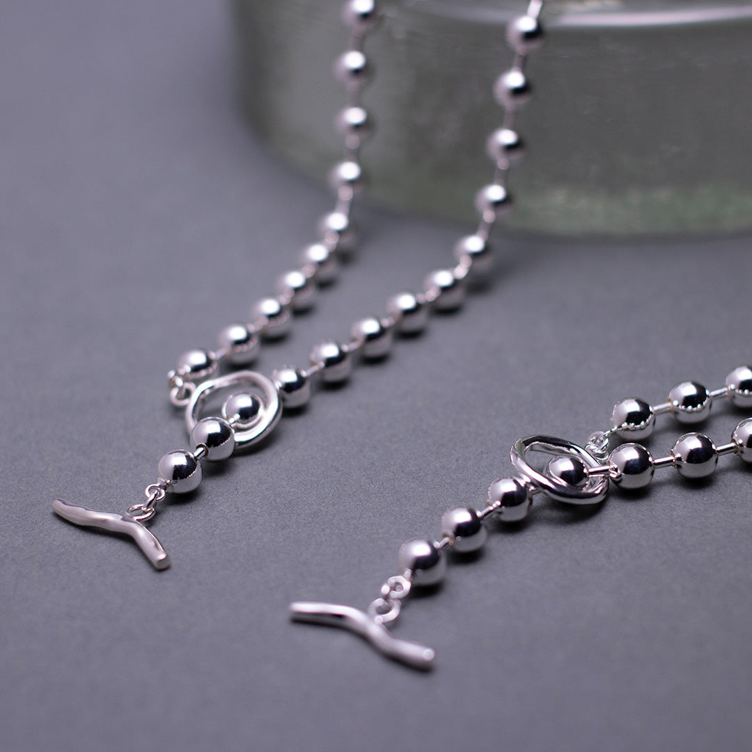 Big Ball Chain Necklace/50cm SV925 ビッグボールチェーン ネックレス 50cm シルバー