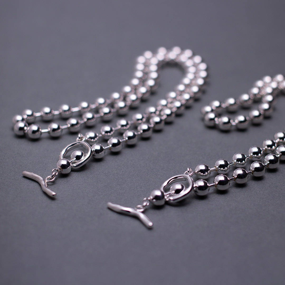 Big Ball Chain Necklace/50cm SV925 ビッグボールチェーン ネックレス 50cm シルバー