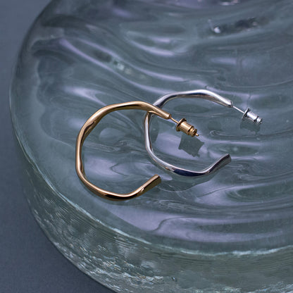 Wavy Pierced Earrings/L size SV925 ウェイビーピアス/Lサイズ シルバー