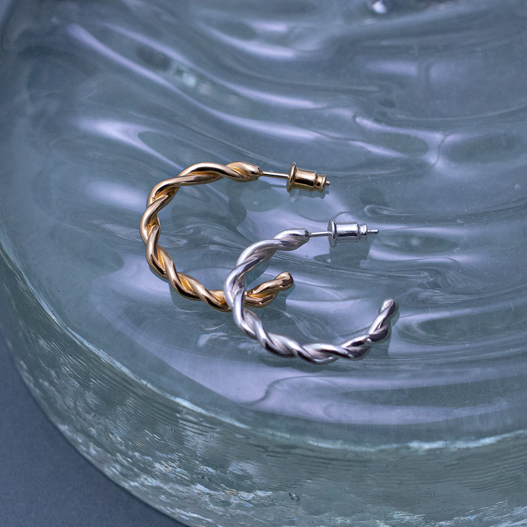 Twist Pierced Earrings/L size SV925 ツイス ピアス/Lサイズ シルバー