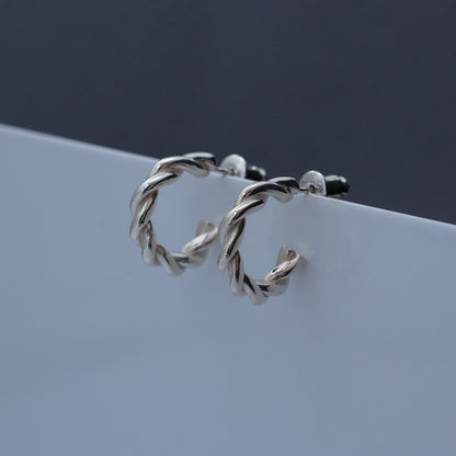 Twist Pierced Earrings/S size SV925 ツイストピアス/Sサイズ シルバー
