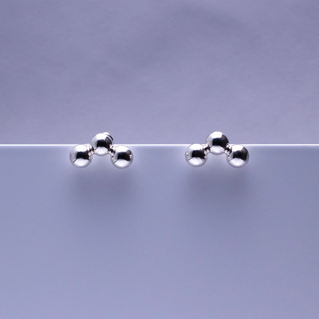 3Dot Pierced Earrings SV925 3ドットピアス シルバー