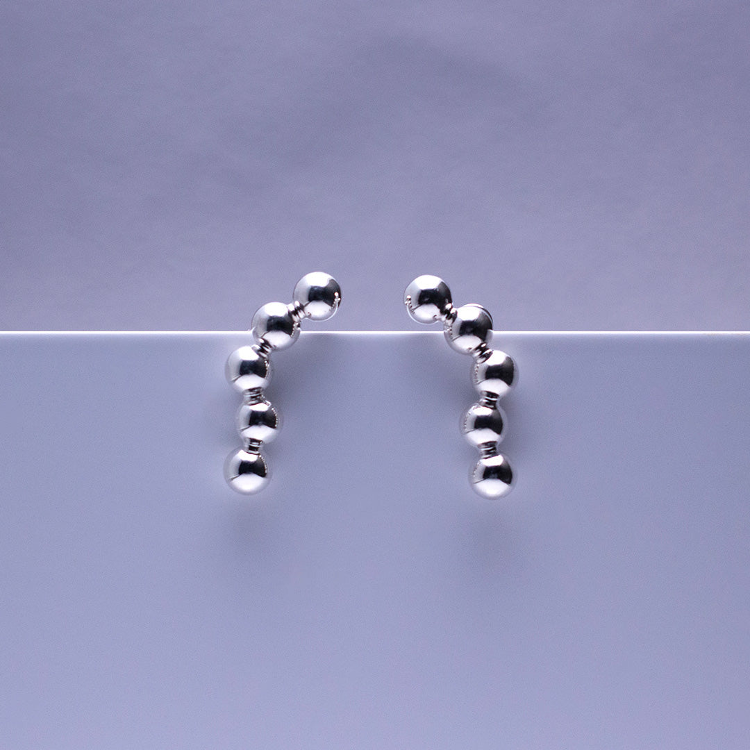3Dot Pierced Earrings SV925 5ドットピアス シルバー