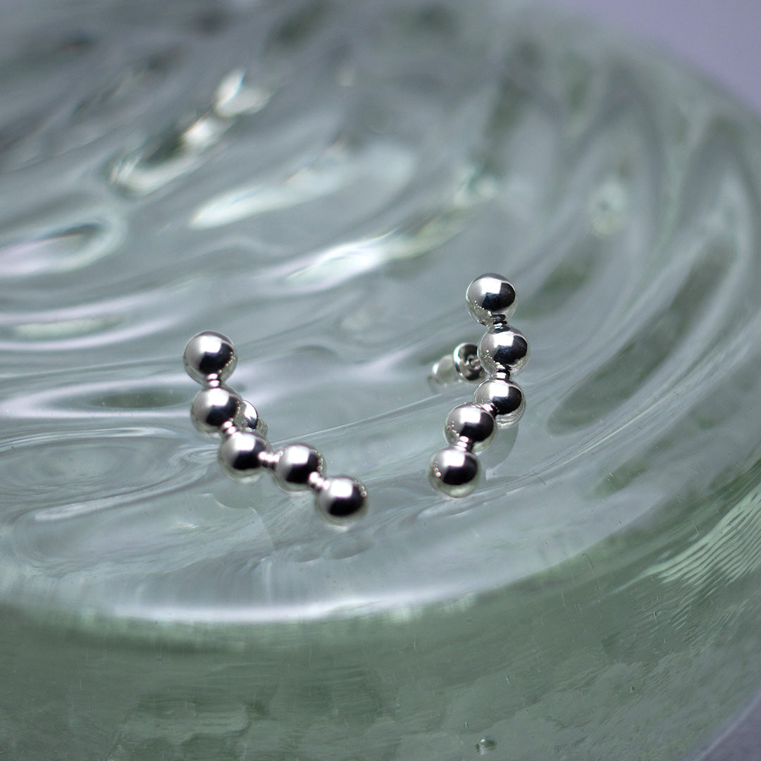 3Dot Pierced Earrings SV925 5ドットピアス シルバー