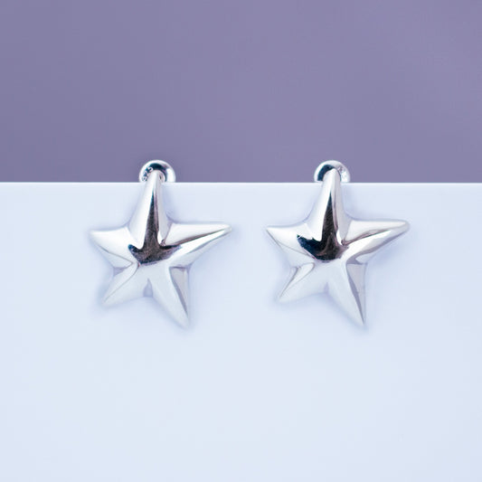 Star Pierced Earrings SV925 星ピアス シルバー