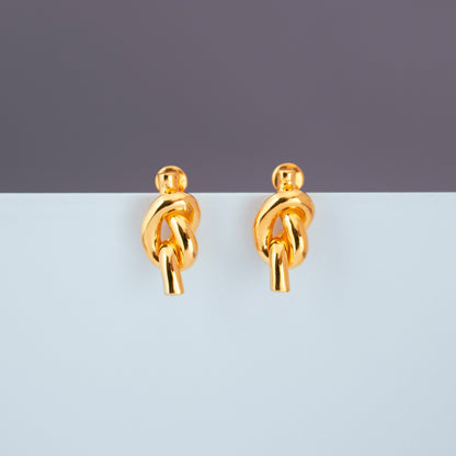 Knot Pierced Earrings K18GP ノットピアス ゴールド