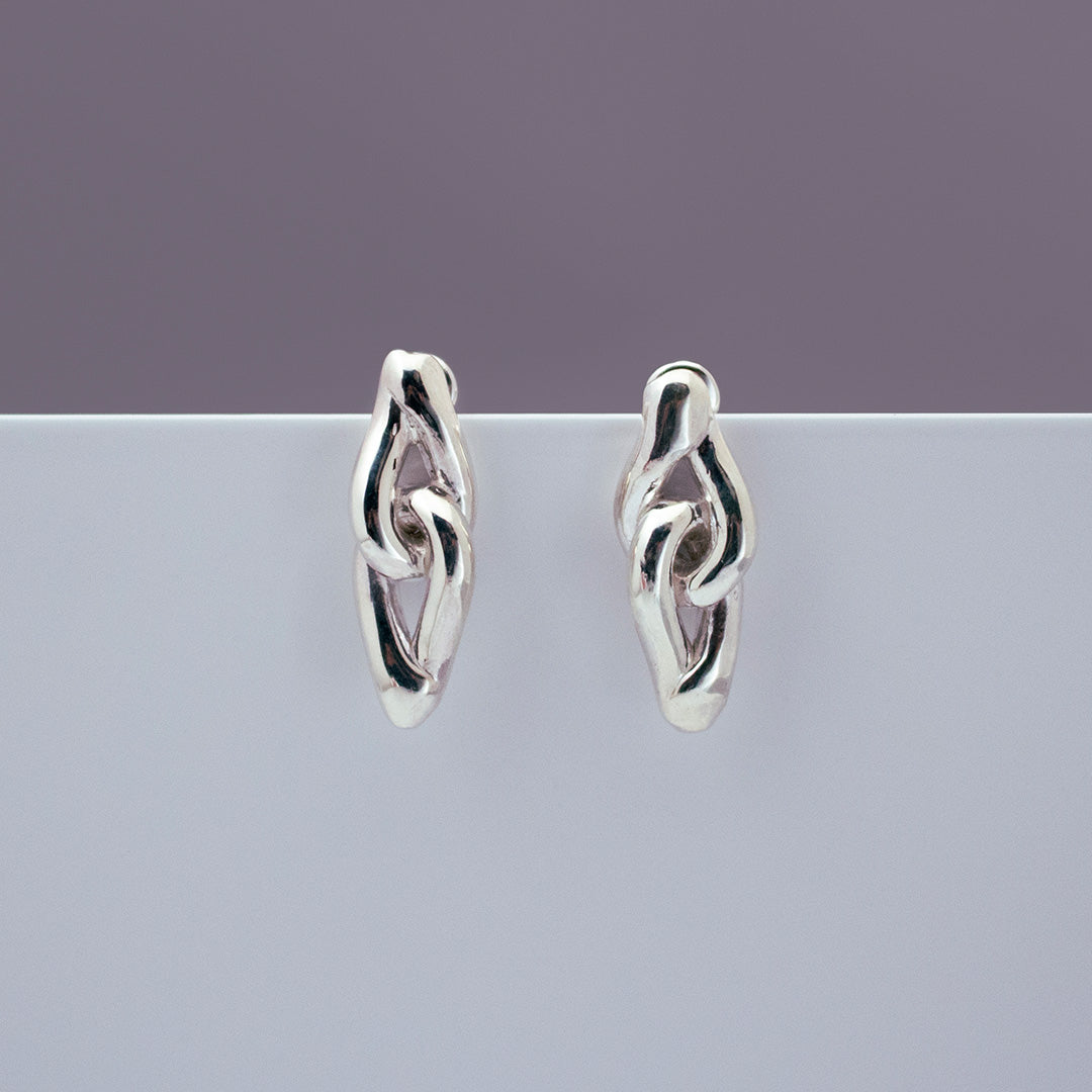 Chain Pierced Earrings SV925 チェーンピアス シルバー – Toi