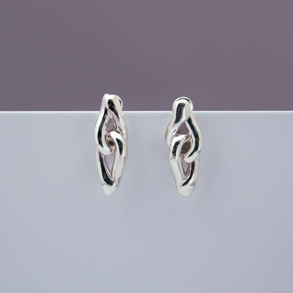 Chain Pierced Earrings SV925 チェーンピアス シルバー