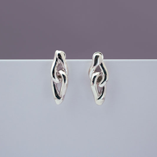 Chain Pierced Earrings SV925 チェーンピアス シルバー