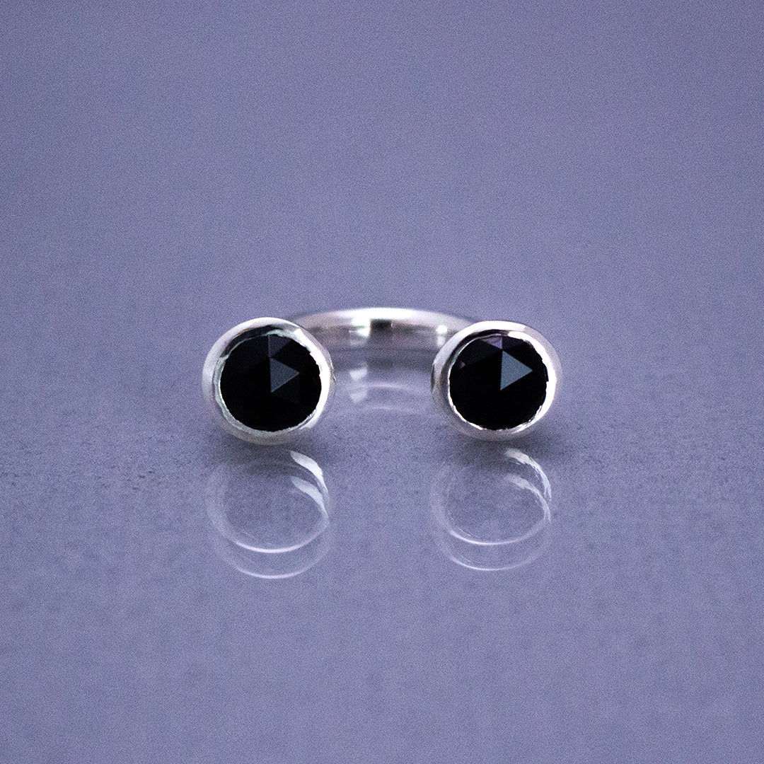 Bonbon Ring SV925 ボンボンリング シルバー 天然石 onyx オニキス